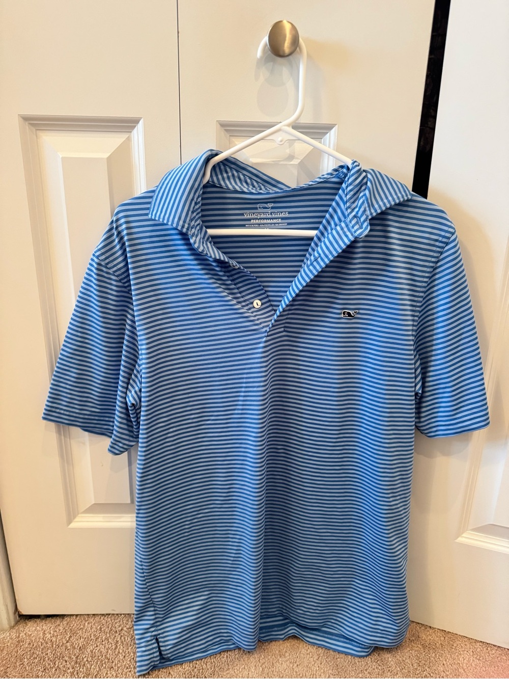 Vineyard Vines Blue Striped Polo